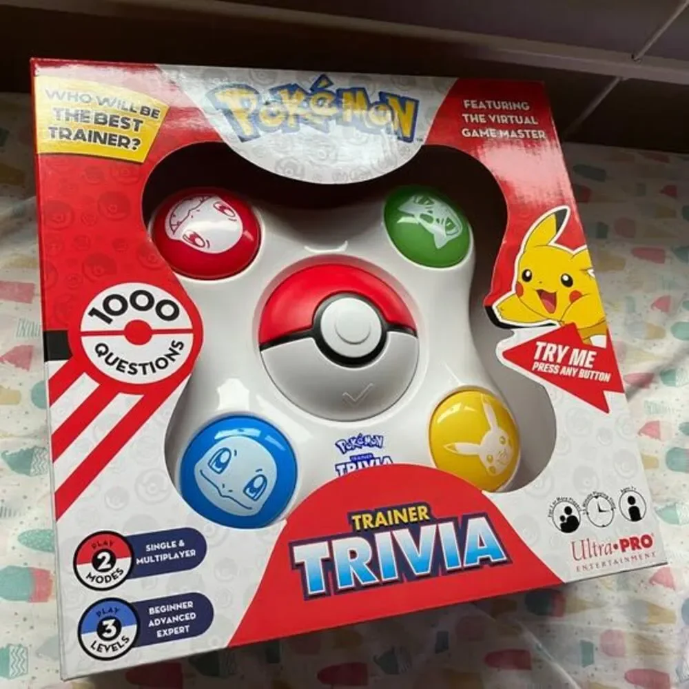 NEW Pokemon Trainer Trivia Toy Featuring The Virtual Game Master 2 Modes Single
